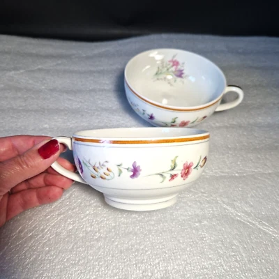 🔅 2 grandes tasses déjeuner en Porcelaine limoges - Photo 1/4