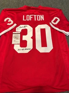 JAMES LOFTON AUTOGRAPHED SIGNED INSCRIBED STANFORD CARDINALS JERSEY JSA COA - Picture 1 of 3