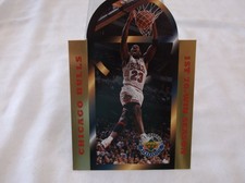 MICHAEL JORDAN  1996 Upper Deck 1st 70-Win Season DIe-Cut Jumbo Card /5000 sc