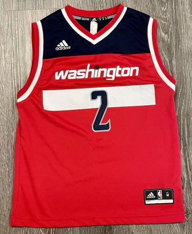 Adidas Washington Wizards John Wall Red Home Jersey Size Youth Medium Cover