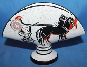 VINTAGE Spathas Keramik Handmade in Greece Napkin Holder - Picture 1 of 2