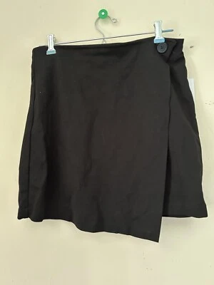 Minifalda envolvente sintética ponte negra cintura elástica talla L nueva con etiquetas Foto 1 de 4