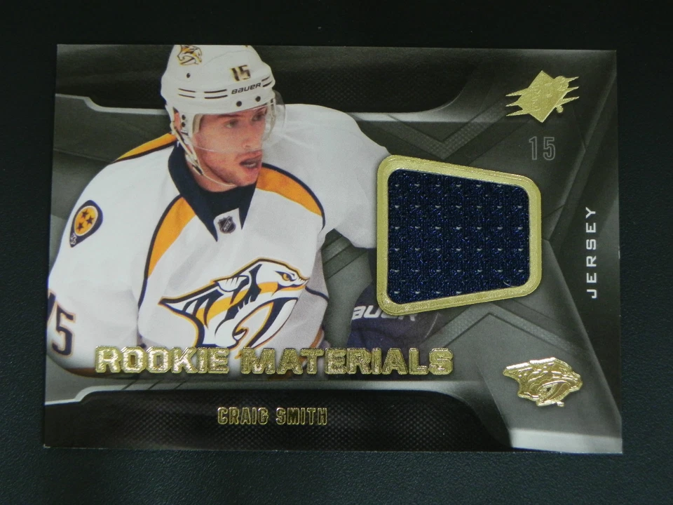 2011-12 SPx ROOKIE Materials RM-CS Craig Smith Nashville Preadators RC - Image 1 of 2