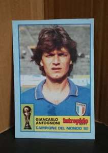 ADESIVO CARTOLINA INTREPIDO SPORT GIANCARLO ANTOGNONI CAMPIONE DEL MONDO '82 - Foto 1 di 2