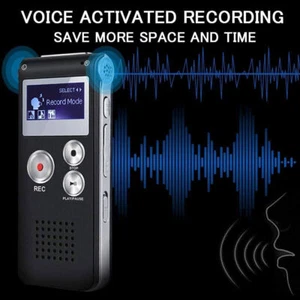 Mini Digital Voice Recorder Dictaphone Audio Sound Recorder For Meetings Lecture - Picture 1 of 19