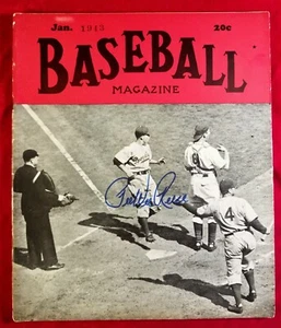 1943 PEE WEE REESE Signed Baseball Ball Magazine Brooklyn Dodgers Team HOF 40s - Picture 1 of 4