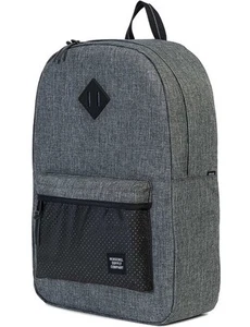 Herschel Rucksack »Heritage« Grau Schulrucksack Laptopfach Raven Black Rubber - Picture 1 of 4