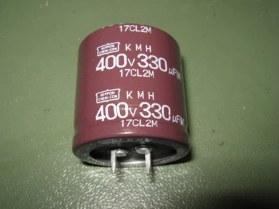 1 Stück - Elko NCC KMH 330µF/400V 105°C  35x35mm  2000h Kurz 330uF short version - Bild 1 von 3