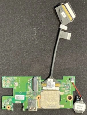 Dell Inspiron 15 7573 Power Button / USB / SD Reader I/O Board w/ Cable  / 23G91 - Image 1 of 4