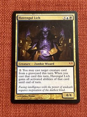 MTG Havengul Lich Dark Ascension 139 Regular Mythic - Image 1 of 4