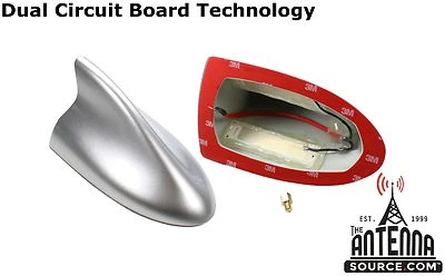 Functional AM/FM SILVER Shark Fin Antenna - FITS: 2011-2019 Ford Explorer - Image 1 of 4