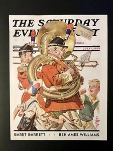 Leyendecker SATURDAY EVENING POST Cover JULY 1, 1933 FOURTH OF JULY PARADE 4th - Picture 1 of 16