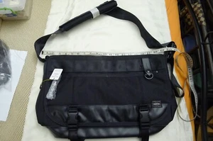 Yoshida PORTER HEAT Messenger Bag 703-07967 Black Size L New with tag US seller - Picture 1 of 7