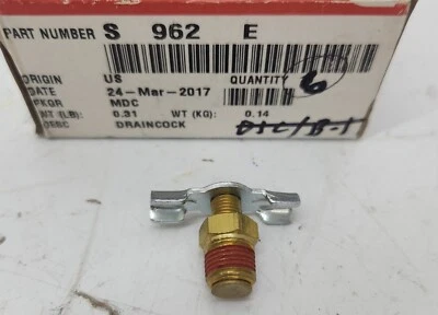 # S 962 E Genuine OEM Cummins Engine Draincock Valve - Image 1 of 4