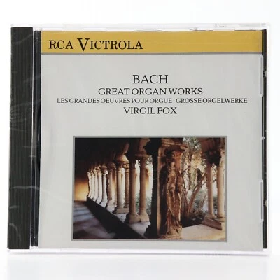 Bach: Great Organ Works - Virgil Fox (CD, 1988, BMG/RCA Victrola) SEALED New - Image 1 of 4