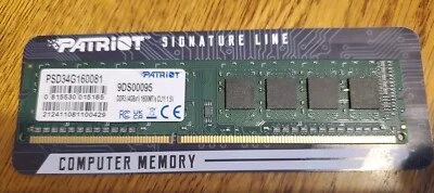Patriot 4GB DDR3 Desktop RAM 1600MHz 4GB PSD34G160081H - Image 1 of 3