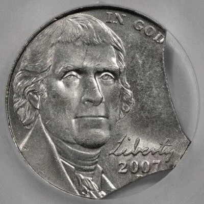 2007 NGC MS63 Double Curved Clips Nickel Mint Error Very Rare Date - Image 1 of 4