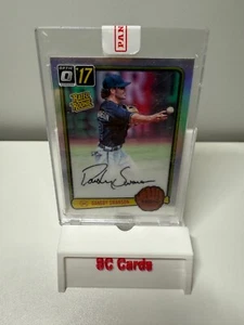 Dansby Swanson 2017 Donruss Optic Rated Rookie 1983 Retro Signatures Auto /5 - Picture 1 of 2