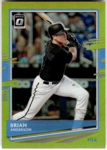 2020 Donruss Optic #164 Brian Anderson Lime Green - Picture 1 of 2