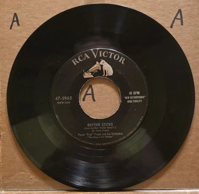 Perez Prado and His Orchestra: Rhythm Sticks/Cherry Pink and Apple Blossom 45rpm - Image 1 of 2