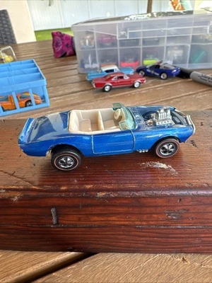 Hot Wheels Light My Firebird - Blu - Vintage 1968 HK Redline - Immagine 1 di 4