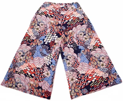 Coco Bianco Wide Leg Palazzo Pants Women's Large,  Boho Flowy Floral - Image 1 of 3