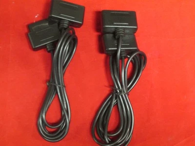 2 X Extension Cable For Super Nintendo SNES Controller Generic Brand New 8225 - Image 1 of 3