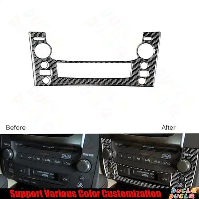 Capa painel CD console central fibra de carbono para Lexus GS GS350 GS450h 2006-2011 - Imagem 1 de 4