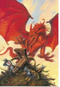CARTAS COLOSALES #48 DILEMA DE UN DRAGÓN por DARRELL K. SWEET - FPG 1995 - Imagen 1 de 3