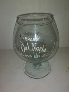 Brandy Del Norte Reserva Especial Standstiel Trinkglas weiß Logo - Bild 1 von 6