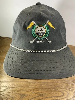 Gorra Adidas Retro 5 Paneles A Presión Trasera Negra Golf Bordada Banderas Foto 1 de 4