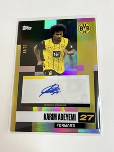 Karim Adeyemi Auto /99 Borussia Dortmund 2024/25 Topps BVB 09 Team Set Autograph - Bild 1 von 3