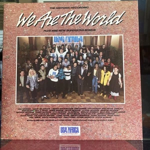 WE ARE THE WORLD {Michael Jackson} USA Africa (1985 Vinyl, LP) plus 9 new songs - Imagen 1 de 7