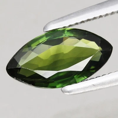 0.71ct Marquise 8.5x4.5mm Natural Green Sapphire Bangkaja Chanthaburi,TH - Image 1 of 4