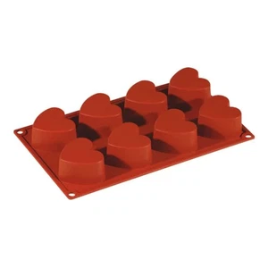 Stampo Dolci Cuore Silicone Formaflex Multiporzione 8 Impronte - PAVONI - Photo 1/4