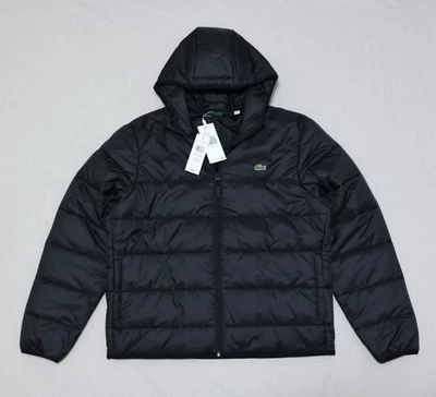 Lacoste Men Full Zip Puffer Hoodie Jacket size L/XL , XL/XXL new with tag - Image 1 of 4