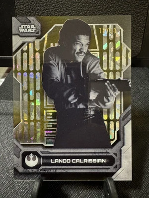 2024 TOPPS HIGH TEK STAR WARS BLACK & WHITE LANDO CALRISSIAN /50 #BW-LC - Image 1 of 4