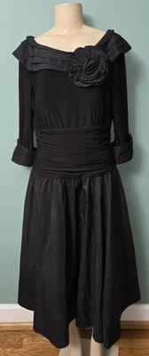 Jessica Howard Black Evening Dress  Formal Event Party Holiday Size 16 - Image 1 of 4