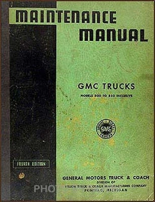 1940 GMC 500-850 Mantenimiento Manual 2A 5 Ton Truck Reparación Tienda AC Af - Imagen 1 de 2