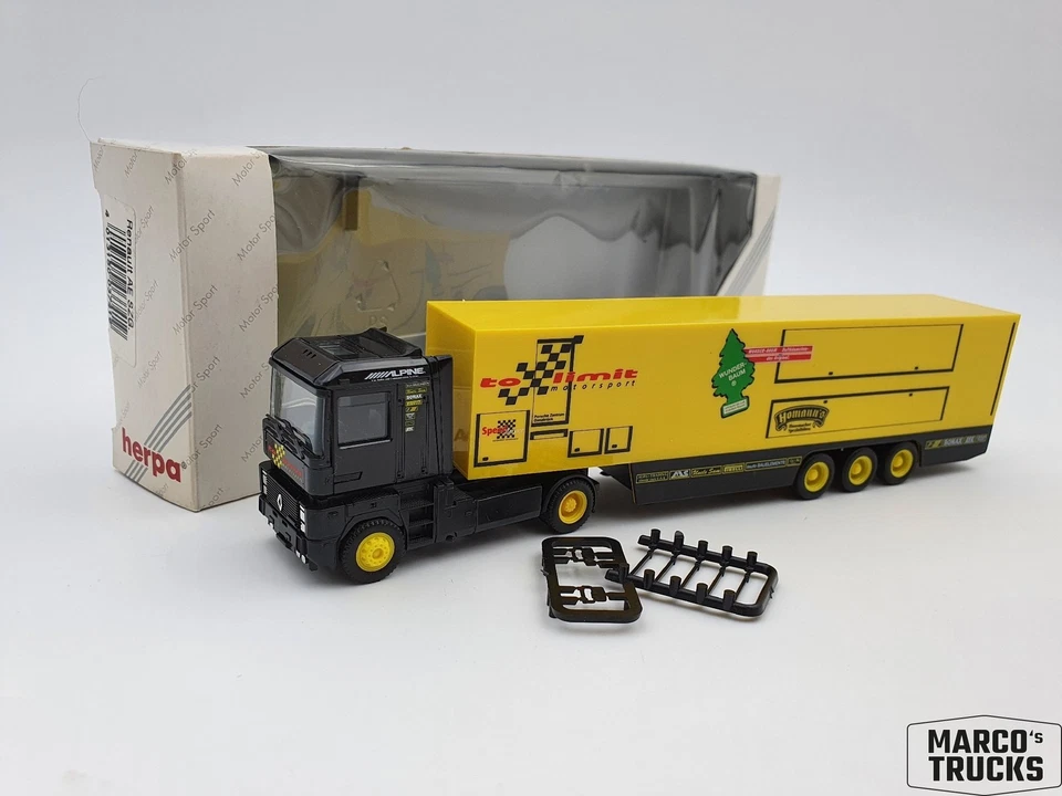 Herpa Renault AE 500 Racing semitrailer „to limit Motorsport“ 037419 /H15346 - Image 1 of 1
