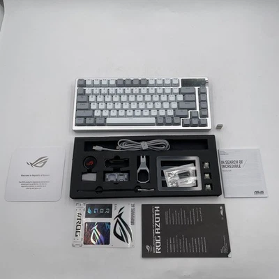 ASUS ROG Azoth 75% Wireless DIY Custom Gaming Keyboard White - Image 1 of 4