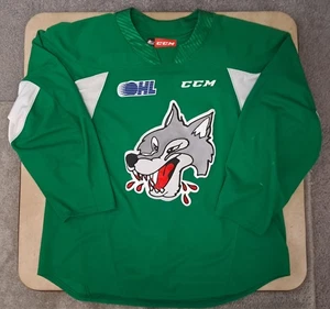 OHL Sudbury Wolves Pro práctica oficial jrsy talla 56 - Imagen 1 de 3