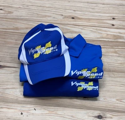 Paquete de gorras, polo y camiseta Viper Speed Racing raras nuevas sin etiquetas azul grande para hombre’s Foto 1 de 4