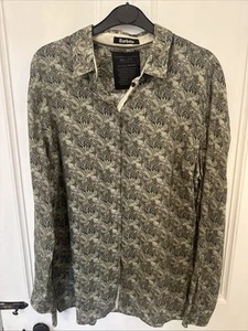Barbour X William Morris Shirt Ladies UK 14 Pristine Green Print - Picture 1 of 8