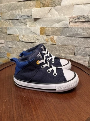 Toddler Sz 6 Soft Converse Navy & Royal Blue Shoe Sneaker First Walkers EUC - Image 1 of 4