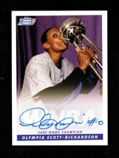 2006 WNBA Autograph Olympia Scott-Richardson Sacramento 2005 Champions 