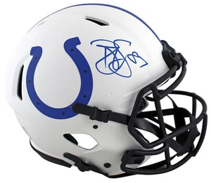 Colts Reggie Wayne Signed Lunar Full Size Speed Proline Helmet PSA/DNA Itp - Picture 1 of 3