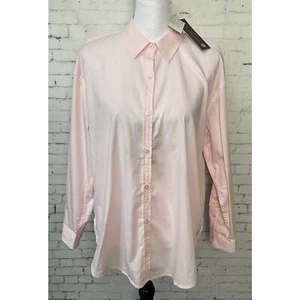 Camisa Gloria Vanderbilt Mujer Rosa Amanda Abotonada Manga Larga Algodón Talla M R1 - Imagen 1 de 12