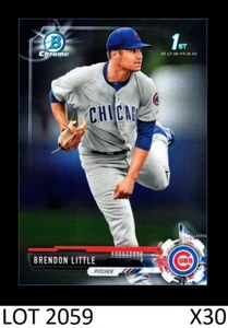 1-2017 BOWMAN CHROME DRAFT BRENDON LITTLE CUBS QTY AVAILABLE - Picture 1 of 2