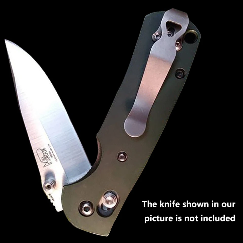 Titanium Deep Carry Clip for Benchmade, Emerson, ProTech, ZT Knifes  (NO KNIFE) - Image 1 of 4